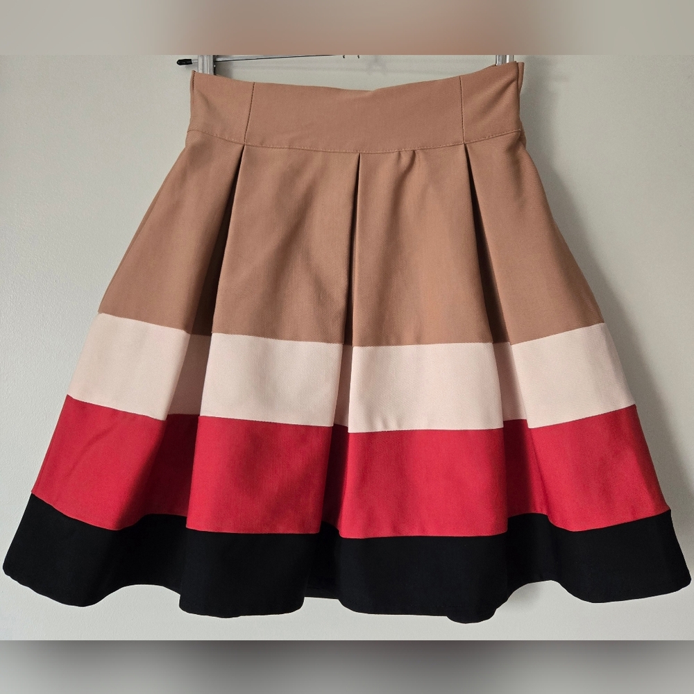 Zara Multicolor Short A-Line Skirt